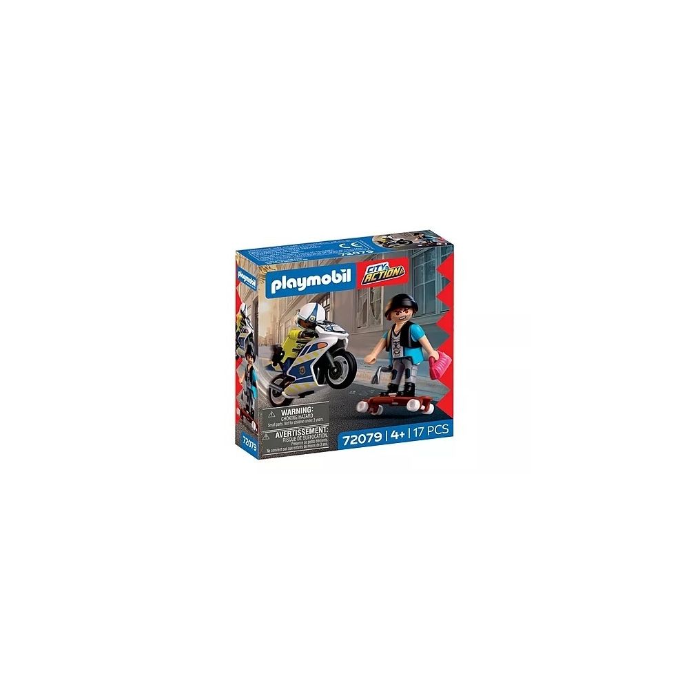 Konstruktorius Playmobil Motorcycle Chase (72079)-Žaislai, Konstruktoriai, Lego, statybiniai blokai-e-vaikas