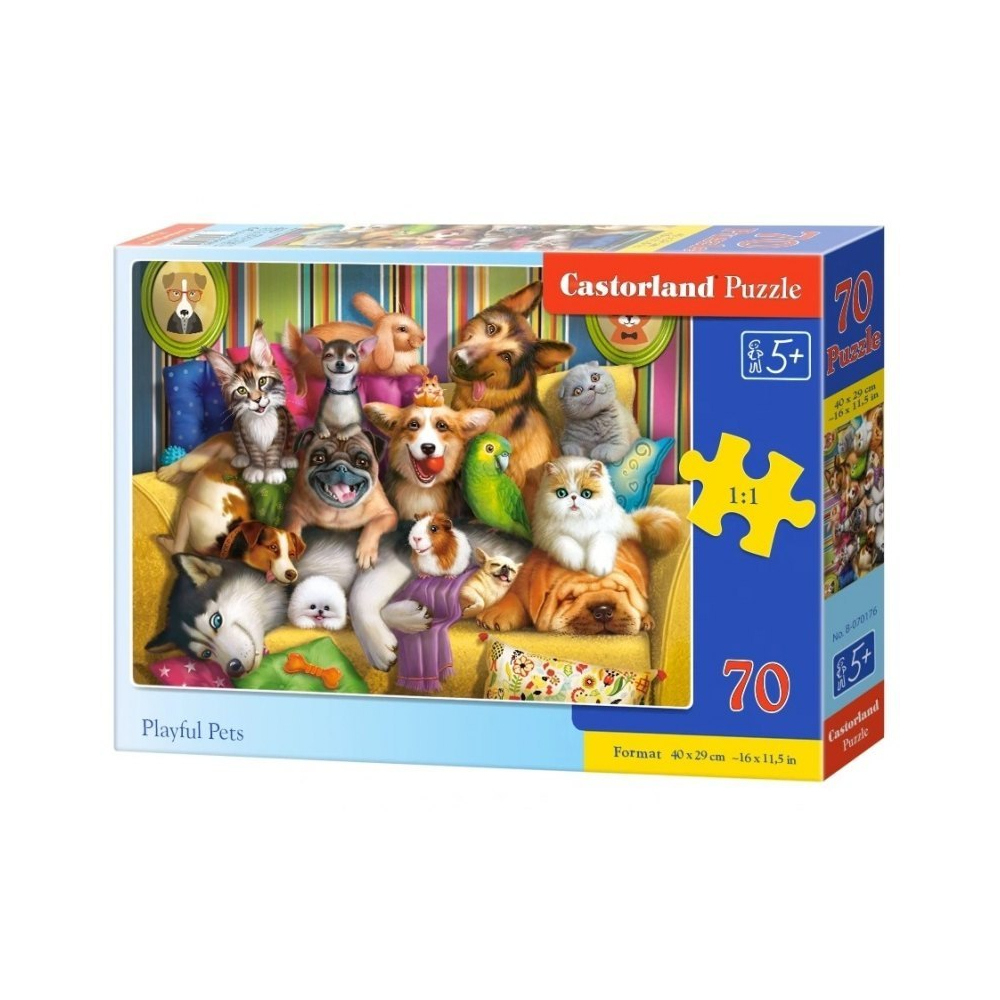 Puzzle 70 playful pets CASTOR