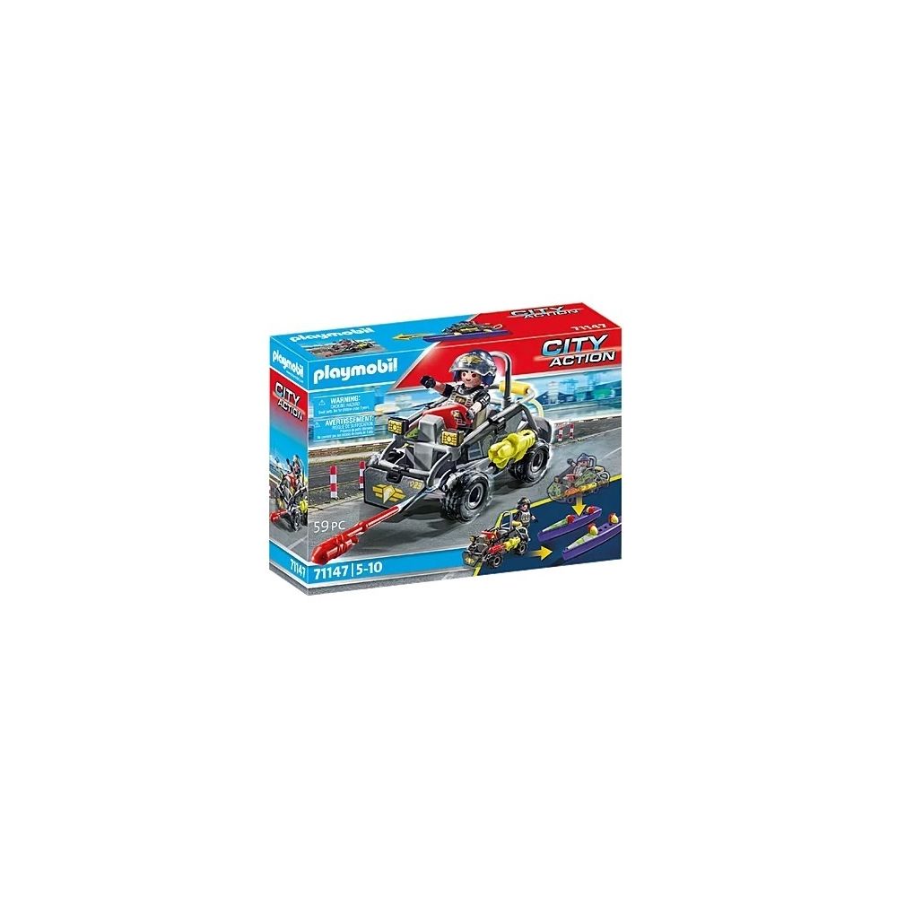 Konstruktorius Playmobil City Action Tactical Unit Mulit-Terrain Quad 71147-Žaislai, Konstruktoriai, Lego, statybiniai blokai-e-