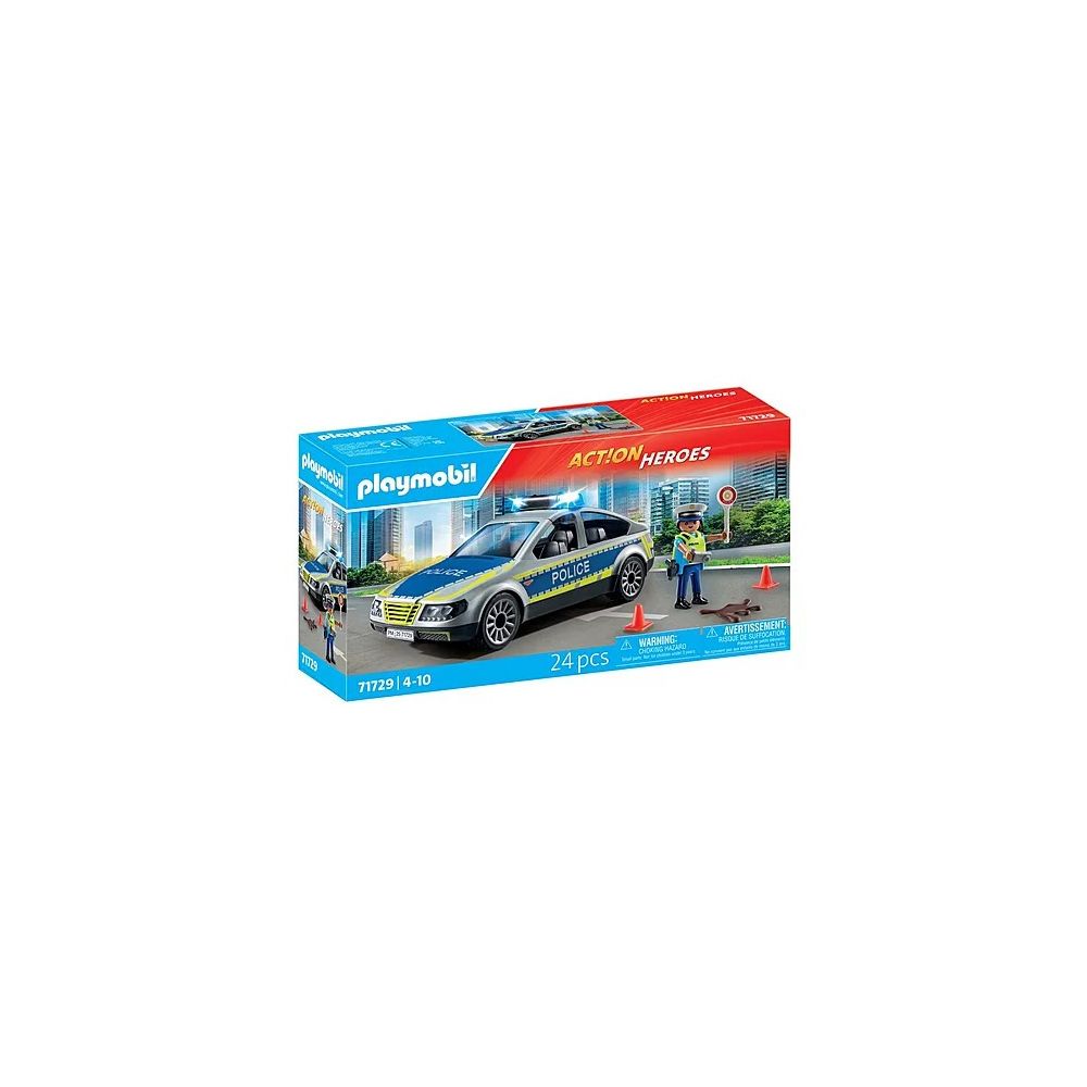 Konstruktorius Playmobil Action Heroes Police Patrol Car 71729-Žaislai, Konstruktoriai, Lego, statybiniai blokai-e-vaikas