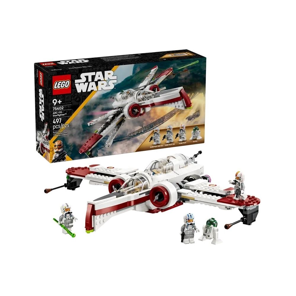 Konstruktorius Lego ARC-170 naikintuvo rinkinys (75402)-Žaislai, Konstruktoriai, Lego, statybiniai blokai-e-vaikas