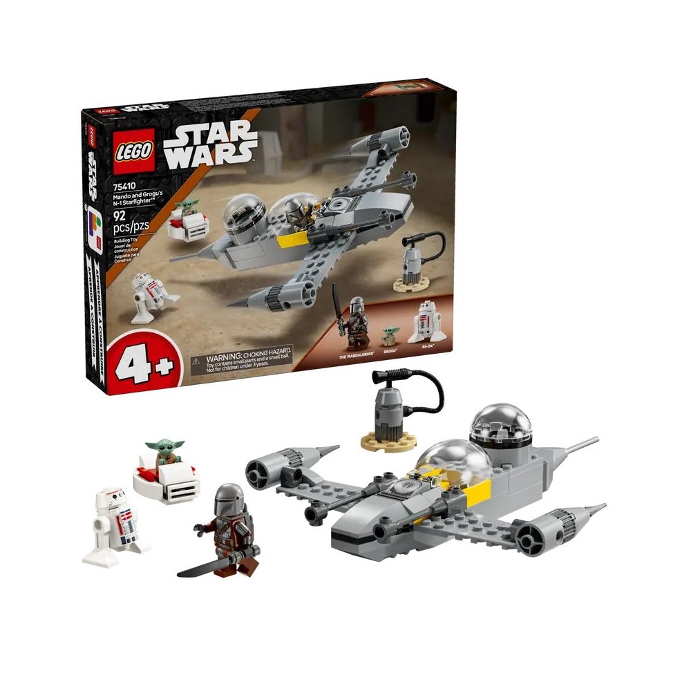 Konstruktorius Lego N-1 Mando ir Grogu naikintuvas (75410)-Žaislai, Konstruktoriai, Lego, statybiniai blokai-e-vaikas