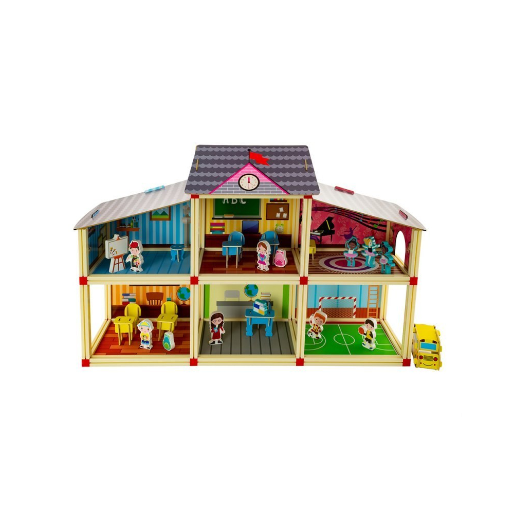 Lėlių namas - Mokykla EUROBABY TOYS-Žaislai, Lėlių namai ir baldai-e-vaikas