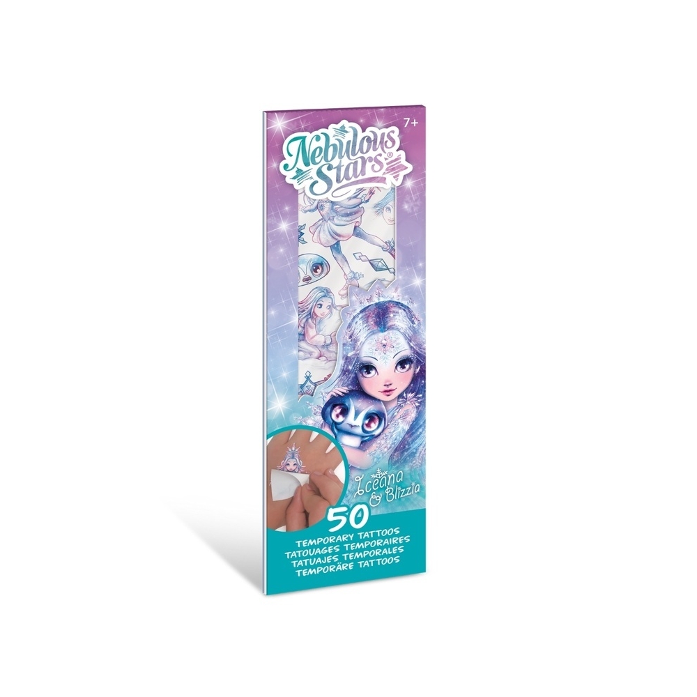 Laikinos tatuiruotės Nebulous Stars Iceana ir Blizzia-Žaislai, Kosmetika, aksesuarai-e-vaikas