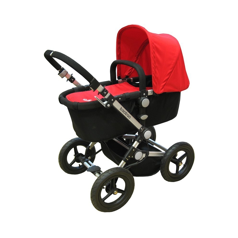 Universalus vežimėlis EUROBABY Premium Baobao STANDARD 2in1, raudonas-Vaikiški vežimėliai, Universalūs vežimėliai-e-vaikas