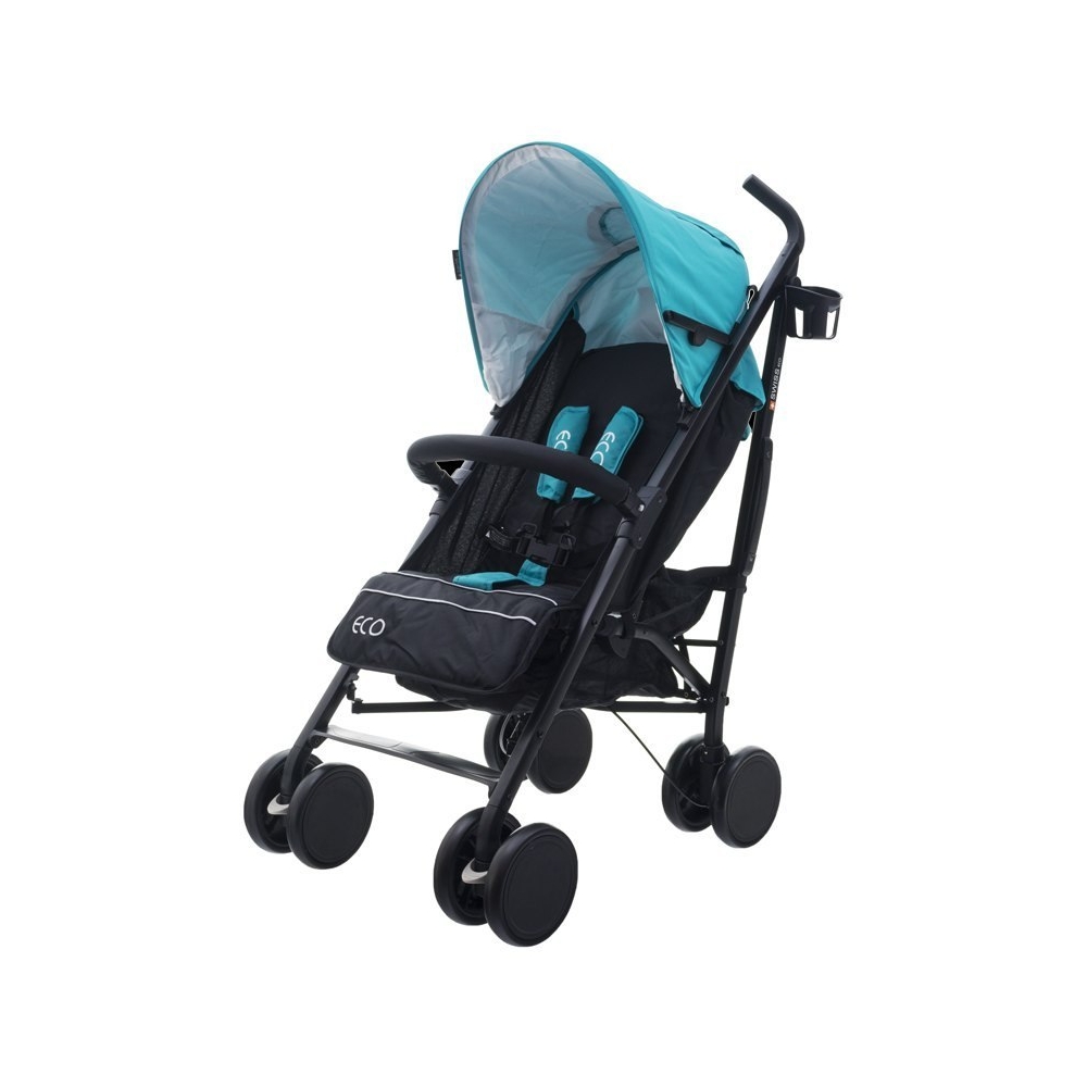 Vežimėlis-skėtukas EUROBABY Eco swiss design 300d, Blue-Vaikiški vežimėliai, Skėtukai-e-vaikas