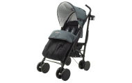 Vežimėlis-skėtukas EUROBABY Eco swiss design 300d, Dark Grey-Vaikiški vežimėliai, Skėtukai-e-vaikas