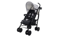 Vežimėlis-skėtukas EUROBABY Eco swiss design 300d, Medium Grey-Vaikiški vežimėliai, Skėtukai-e-vaikas