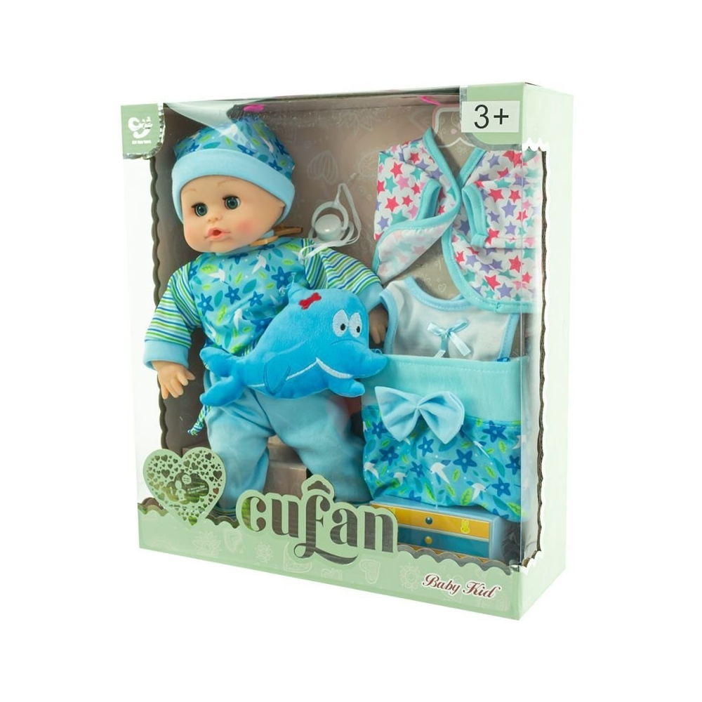 Lėlė 01799b EUROBABY TOYS-Žaislai, Lėlės ir jų priedai, Lėlės-e-vaikas