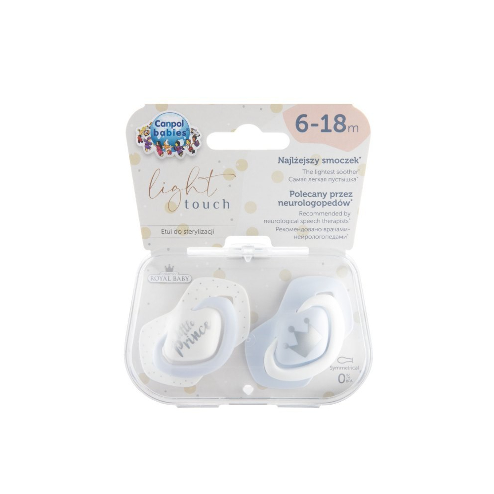 Čiulptukas sm.sil.usp.sym. 6-18m CANPOL BABIES-Priežiūrai, Čiulptukai ir jų priedai, Čiulptukai-e-vaikas