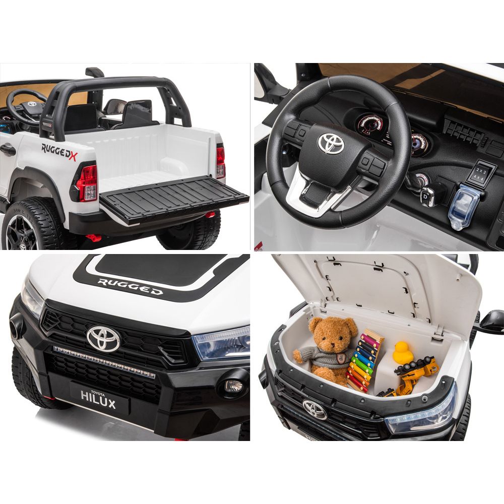 Elektrinis automobilis „Toyota Hilux“ (2 vietų) PA0250-Elektromobiliai vaikams, Visureigiai-e-vaikas