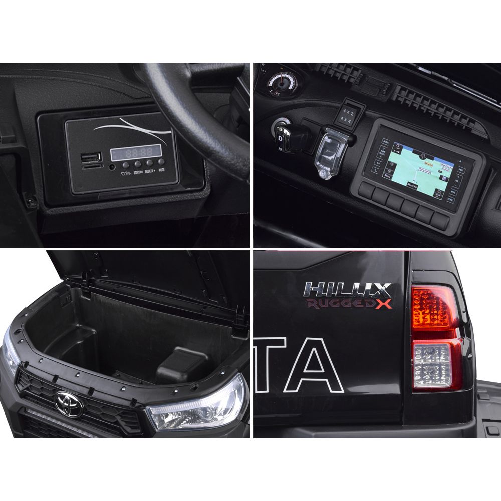 Elektrinis automobilis „Toyota Hilux“ (2 vietų) PA0250-Elektromobiliai vaikams, Visureigiai-e-vaikas