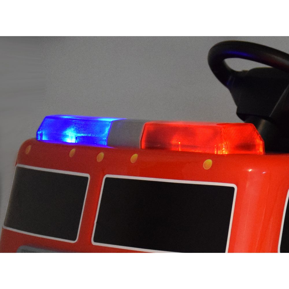 Auto Straż Pożarna Wóz Strażacki na akumulator Koguty Sygnał Radio PA0313