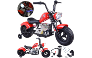 Elektrinis akumuliatorinis „Chopper“ motociklas, iki 80 kg, PA0318 Red-Elektromobiliai vaikams, Motociklai-e-vaikas