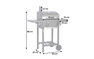 Grill węglowy z pokrowcem Berdsen BD-892 czarny