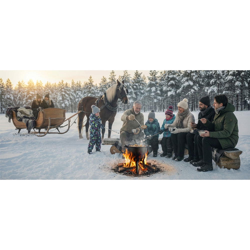 Išardomas ketaus puodas, 8 l puodas + keptuvė-grilis BD-480 348000-Namai, laisvalaikis, turizmas, Kepsninės, laužavietės-e-vaika