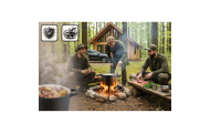 Kociołek żeliwny emaliowany garnek 8l stojący + patelnia grill BD-480 348010