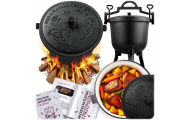 Kociołek żeliwny emaliowany garnek 11l na ognisko grill BD-481 348110