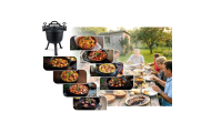 Kociołek żeliwny emaliowany garnek 11l na ognisko grill BD-481 348110