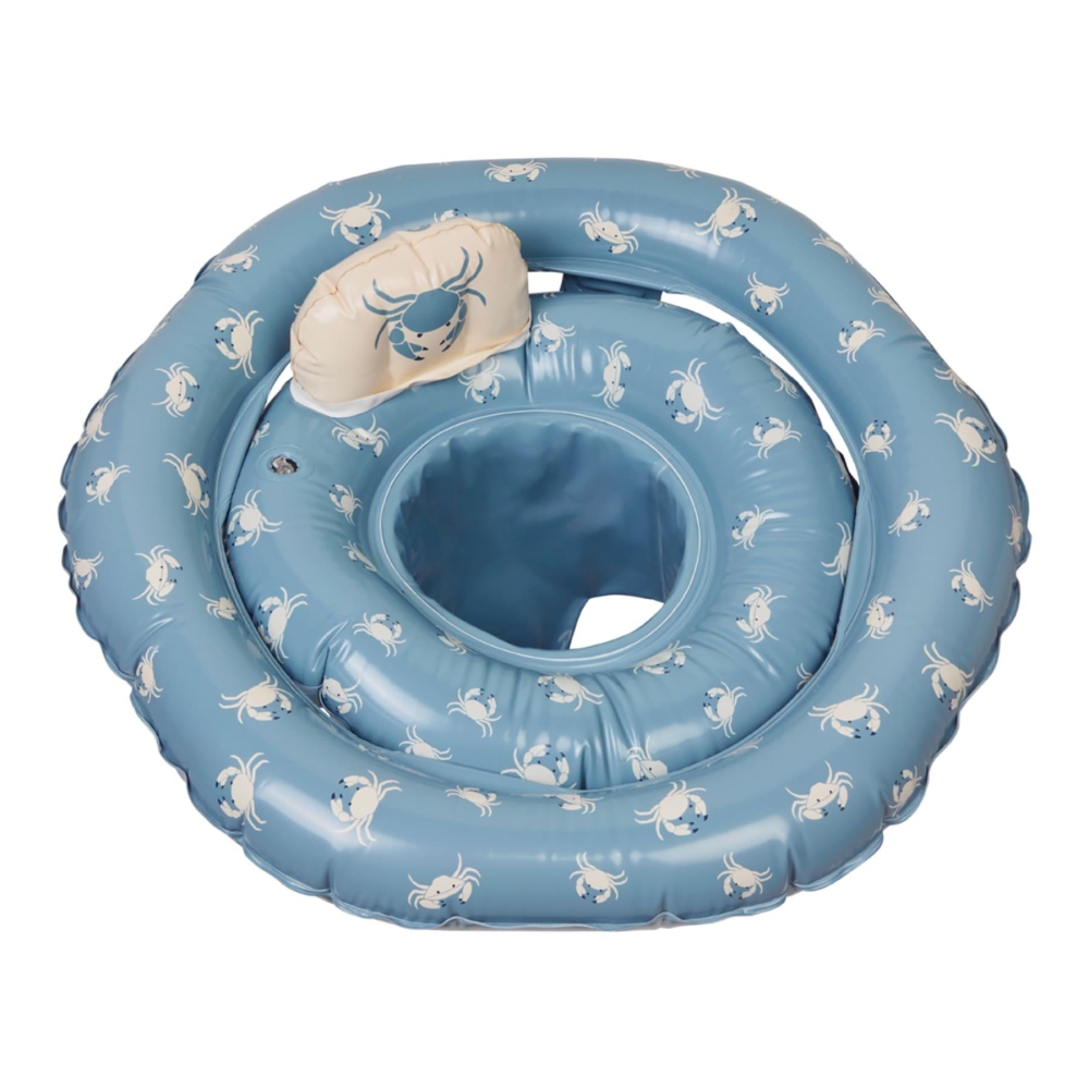 Koło do pływania Baby Blue Craby z siedziskiem