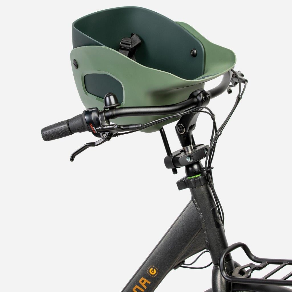 Fotelik koszyk rowerowy dla psa KVISP green S