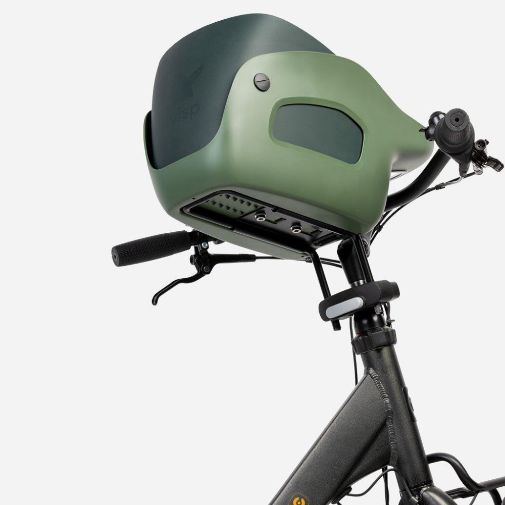 Fotelik koszyk rowerowy dla psa KVISP green S
