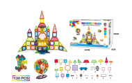 Klocki puzzle magnetyczne 130 elem