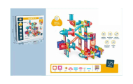 Klocki magnetyczne 3D 125 elementów ze światlem