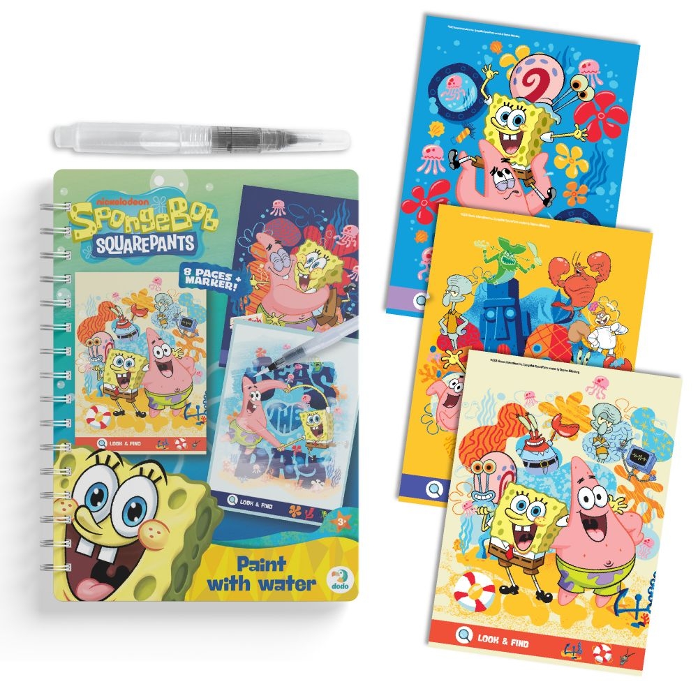 Kūrybinis rinkinys Dažykite vandeniu Sponge Bob
