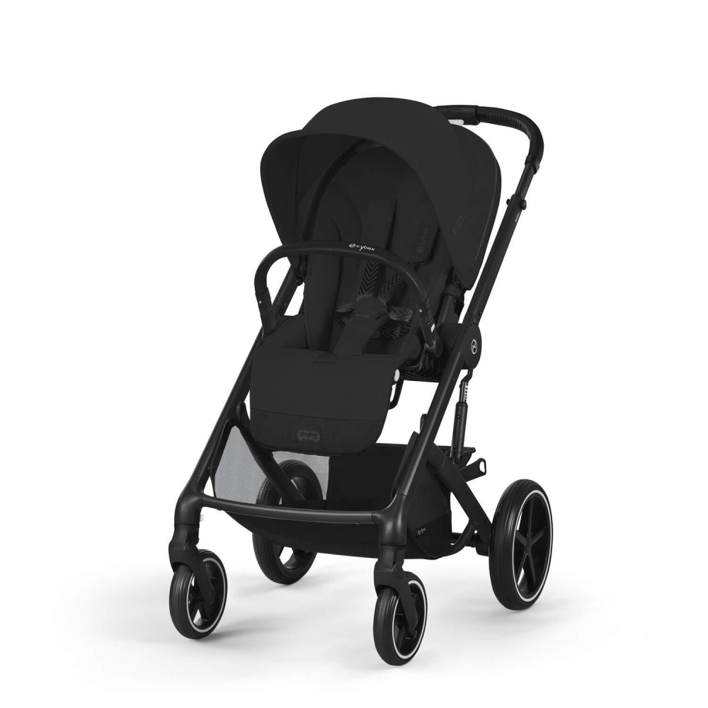 copy of Važiuoklė Cybex Priam V4 Chrome Black su juoda rankena