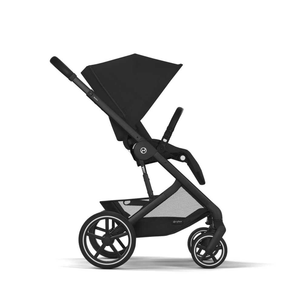 copy of Važiuoklė Cybex Priam V4 Chrome Black su juoda rankena
