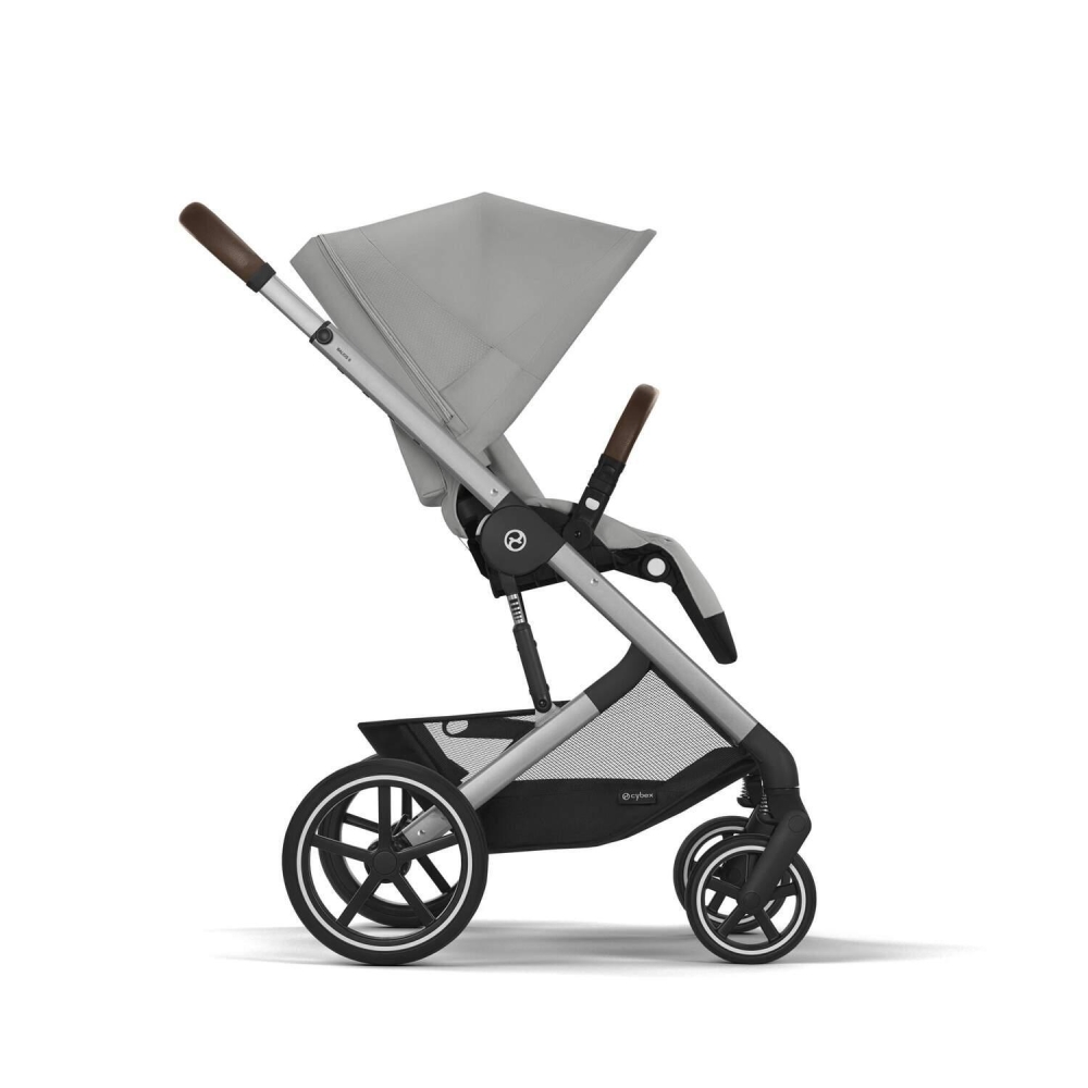 copy of Važiuoklė Cybex Priam V4 Chrome Black su juoda rankena