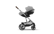 copy of Važiuoklė Cybex Priam V4 Chrome Black su juoda rankena