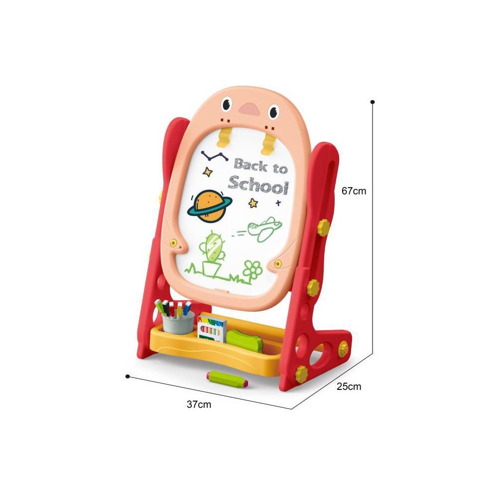 WOOPIE Double-Sided Magnetic Board for Drawing and Learning Numbers and Letters 56 pcs. 