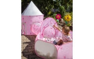 WOOPIE 3-in-1 Tent Princess Palace XXL House Tunnel Dry Pool					
