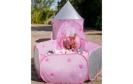 WOOPIE 3-in-1 Tent Princess Palace XXL House Tunnel Dry Pool					