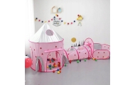 WOOPIE 3-in-1 Tent Princess Palace XXL House Tunnel Dry Pool					