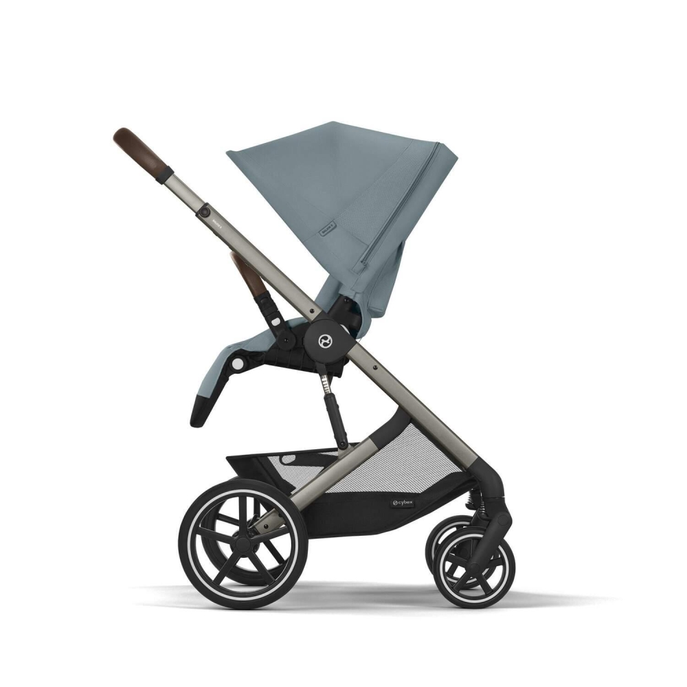 copy of Važiuoklė Cybex Priam V4 Chrome Black su juoda rankena
