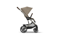 Važiuoklė Cybex Priam V4 Chrome Black su juoda rankena | Prekės vaikams