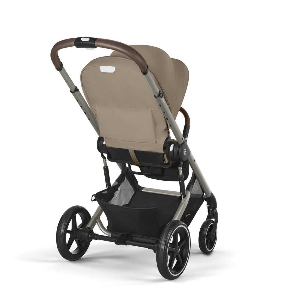 Važiuoklė Cybex Priam V4 Chrome Black su juoda rankena | Prekės vaikams