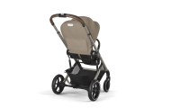 Važiuoklė Cybex Priam V4 Chrome Black su juoda rankena | Prekės vaikams