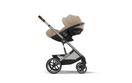 Važiuoklė Cybex Priam V4 Chrome Black su juoda rankena | Prekės vaikams