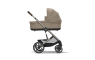 Važiuoklė Cybex Priam V4 Chrome Black su juoda rankena | Prekės vaikams