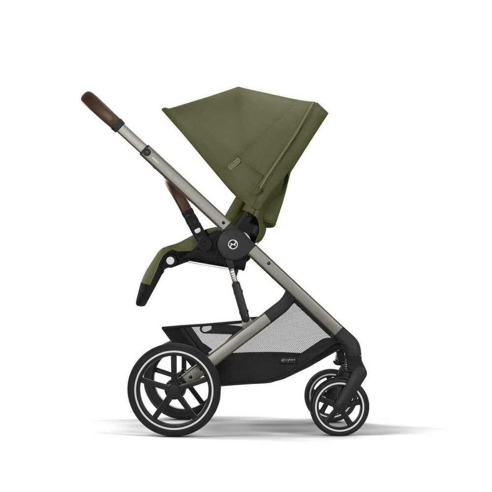 Sportinis vežimėlis Cybex Balios S Lux TPE, Moss Green-Vaikiški vežimėliai, Sportiniai vežimėliai-e-vaikas