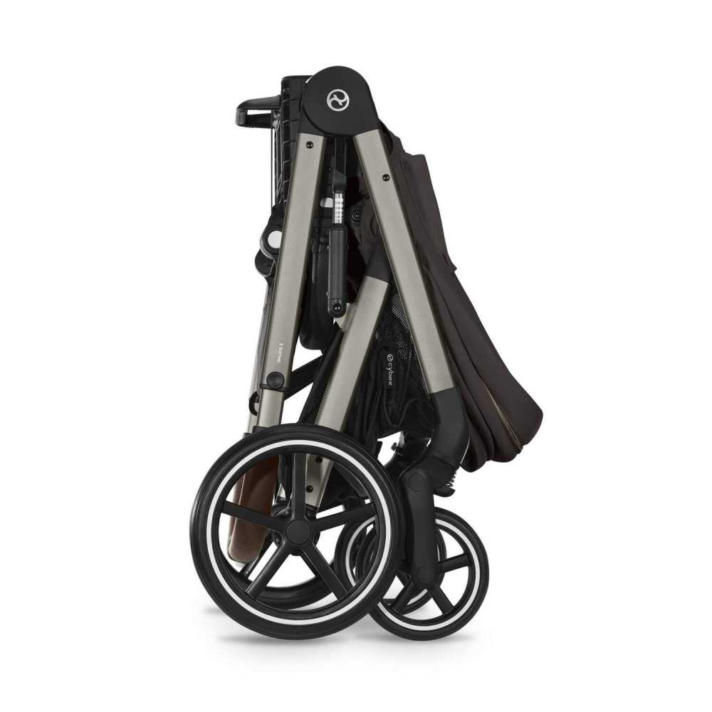 copy of Važiuoklė Cybex Priam V4 Chrome Black su juoda rankena