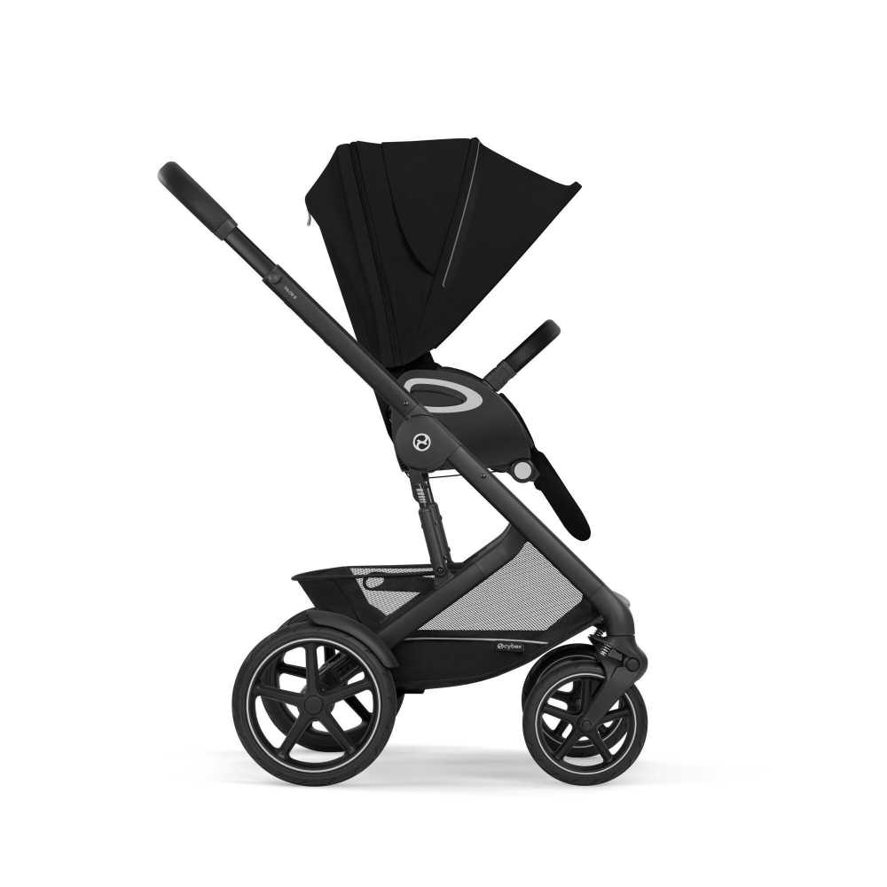 copy of Važiuoklė Cybex Priam V4 Chrome Black su juoda rankena