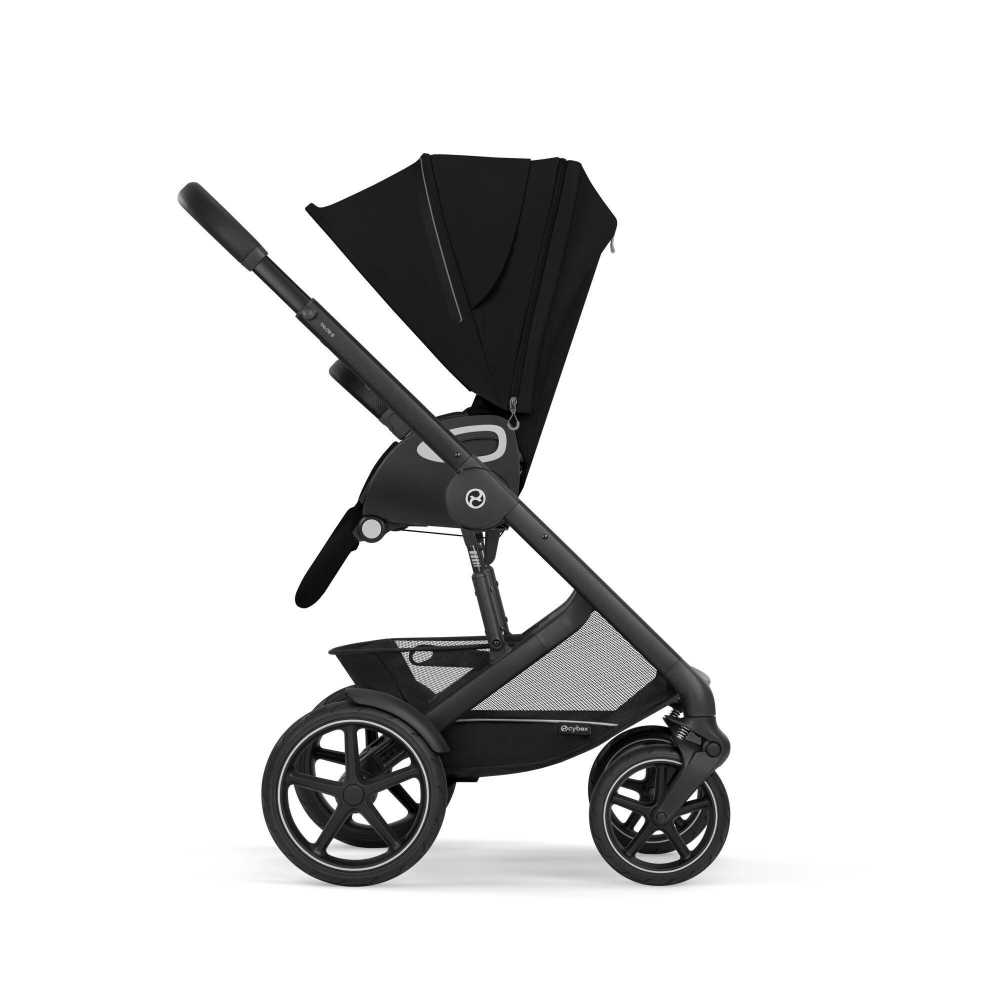 copy of Važiuoklė Cybex Priam V4 Chrome Black su juoda rankena