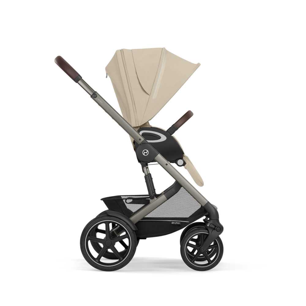 Sportinis vežimėlis Cybex Talos S Lux TPE, Almond Beige-Vaikiški vežimėliai, Sportiniai vežimėliai-e-vaikas