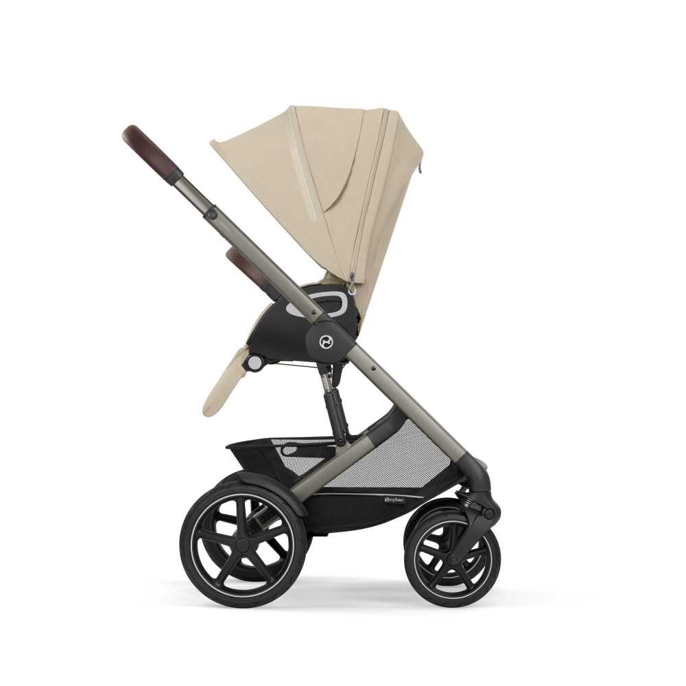 Sportinis vežimėlis Cybex Talos S Lux TPE, Almond Beige-Vaikiški vežimėliai, Sportiniai vežimėliai-e-vaikas