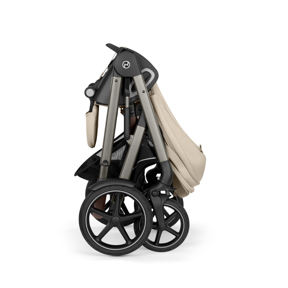 Sportinis vežimėlis Cybex Talos S Lux TPE, Almond Beige-Vaikiški vežimėliai, Sportiniai vežimėliai-e-vaikas